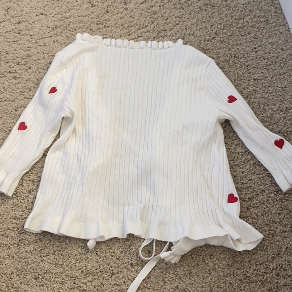 Cardigan heart embroidered size small - Picture 3 of 7